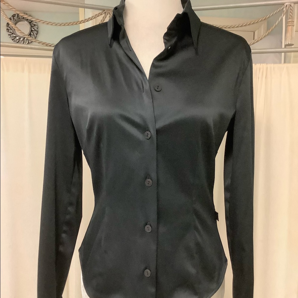 Byblos satin button up shirt